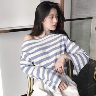 Áo phông tay dài cổ thuyền