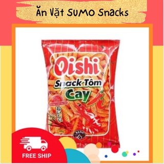 Bim Bim Snack Tôm Vị Cay Oishi 45g-Ăn Vặt Sumo Snack