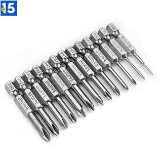 ♥ ♥bộ 13 mũi khoan tua vít phillips ph0 / ph1 / ph2 bằng thép s2 1 / 4 "♥ ♥