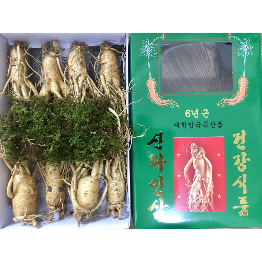 Nhân sâm tươi 1kg sâm 10 Củ Hàn Quốc