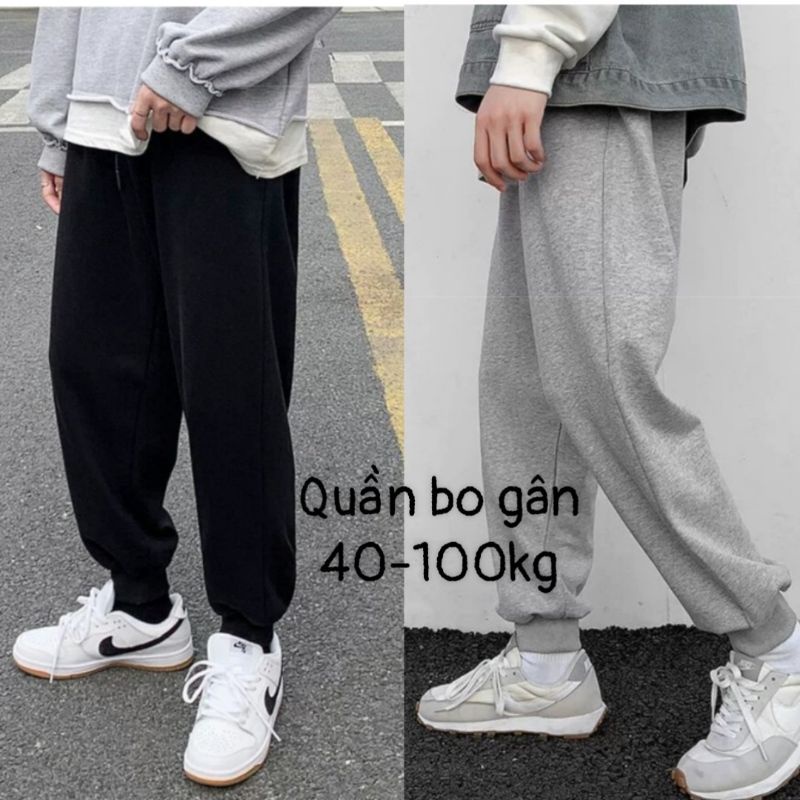 40-100kg Quần jogger hè - đông bigsize nam nữ