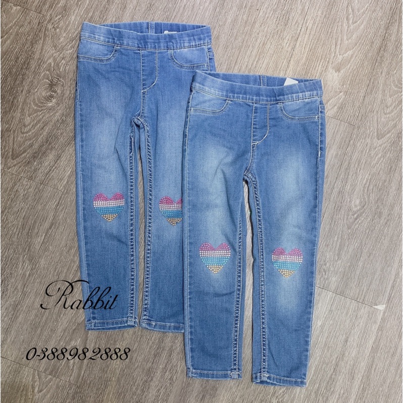 Quần bò denim họa tiết - RABBITSHOP