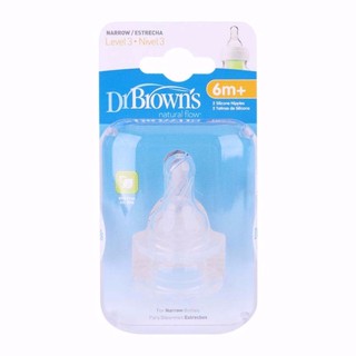 Bộ 2 núm ty bình cổ hẹp dr. brown's size 3