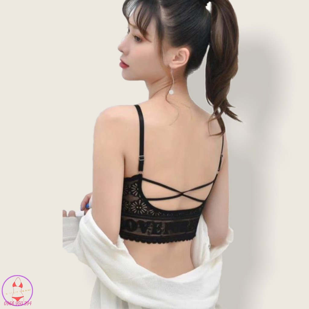 Áo bra ren dáng lửng lớp lót thông hơi sang chảnh gợi cảm