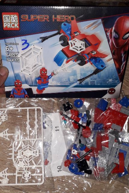 Lắp ráp 1 hộp LegoSuper Hero Siêu Anh hùng 64055 có nhiều chi tiết bằng nhựa ABS