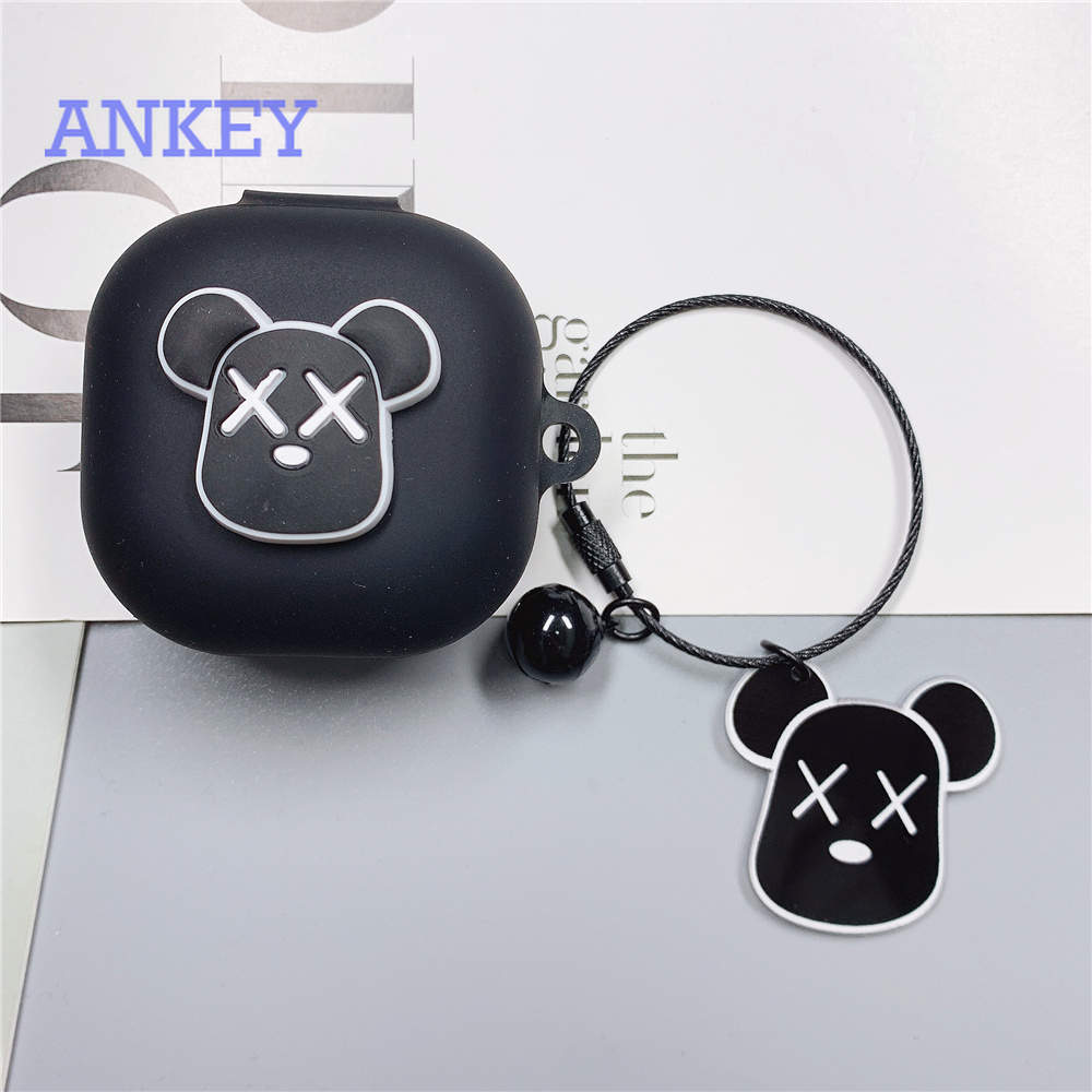 Samsung Galaxy Buds Pro/ Buds Live/ Buds +/ Buds Plus Vỏ silicon dẻo hình Kaws có móc gắn chìa khóa cho hộp tai nghe