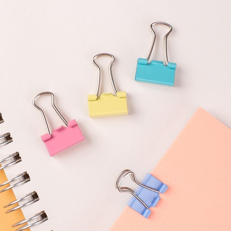 1 Hộp Kẹp Bướm Màu Flexoffice Nhiều Kích Thước 15mm, 25mm, 32mm, hàng chính hãng Thiên Long