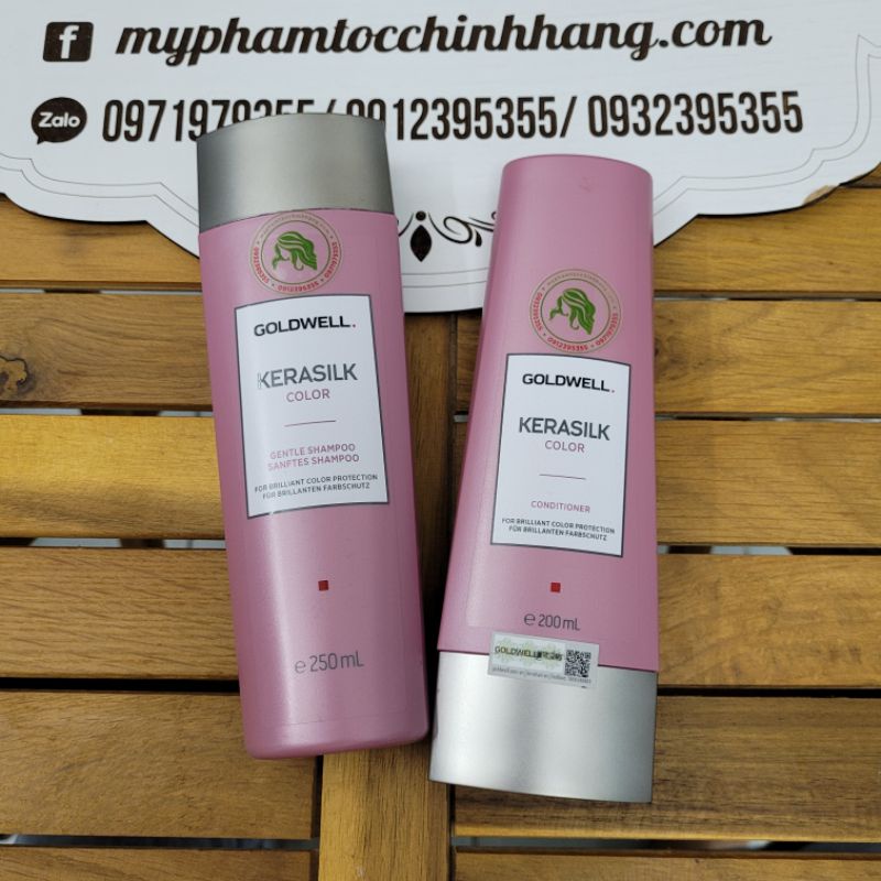 DẦU GỘI XẢ BẢO VỆ MÀU NHUỘM GOLDWELL KERASILK COLOR 250ML - 200ML