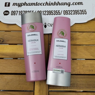 DẦU GỘI XẢ BẢO VỆ MÀU NHUỘM GOLDWELL KERASILK COLOR 250ML - 200ML