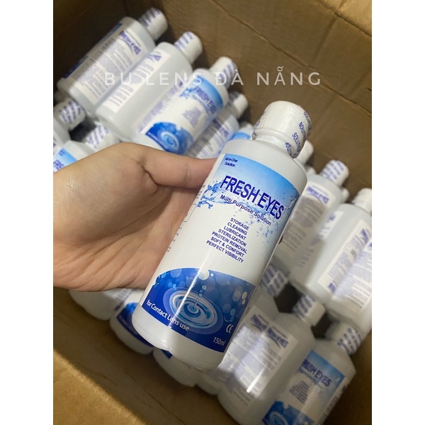 Nước Ngâm Lens Aqua/ B5/ Fresh Eye Dành cho mắt nhạy cảm- Nước rửa Lens 150ml