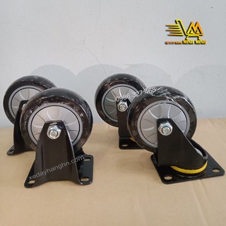 Bánh xe đẩy, bánh xe đẩy hàng 150kg, đường kính 100