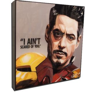 Tranh canvas marvel [Tony Stark] “I ain’t scared of you"