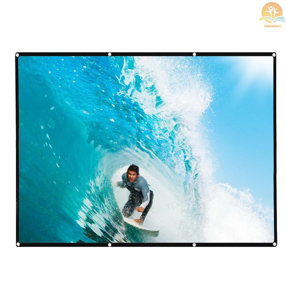 Màn Chiếu Màu Trắng 120 "hd 4: 3 120 Inch Gấp Gọn Tiện Dụng Cho Gia Đình