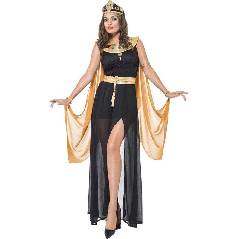 Medieval Egypt Princess Costumes New Egyptian Pharaoh Cosplay Masquerade Halloween Adult Women Costume Cleopatra Royal