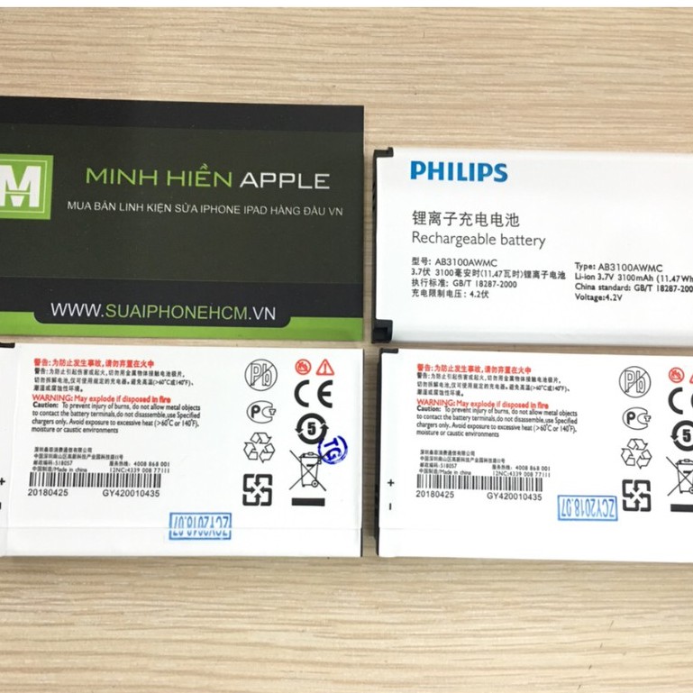 Pin Philips E181 / Xenium E560 zin bảo hành 6tháng