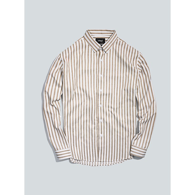 Áo sơ mi nam kẻ sọc 4MEN SM067 dài tay, cổ Đức, vải Oxford và Cotton mềm, nhẹ, bền, thoáng mát | BigBuy360 - bigbuy360.vn