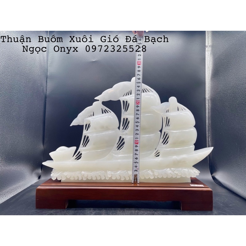 Tượng Thuận Buồm Xuôi Gió Đá Ngọc Phong Thuỷ