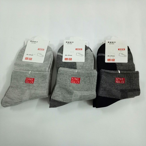 COMBO 3 TẤT KHỬ MÙI NAM CAO CỔ UNIQLO[SỈ GIÁ XƯỞNG ]