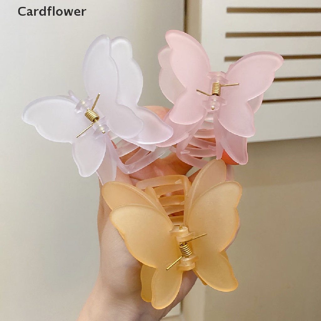 &lt; Cardflower &gt; Kẹp Tóc Móng Vuốt Hai Lớp Lớn Màu Nhuộm Gradient Thời Trang Dành Cho Nữ