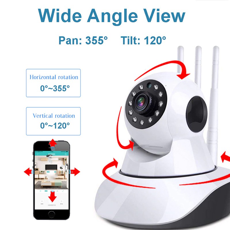 Camera IP Wifi CareCam 3 Râu 1.0M FullHD 720P 10 đèn hồng ngoại đàm thoại 2 chiều (Trắng)