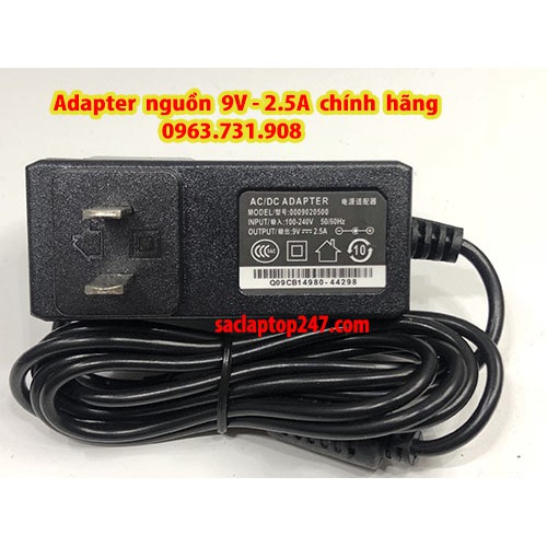 Adapter nguồn 9v 2.5a chính hãng