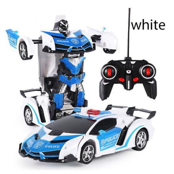 HOT Xe Điều khiển từ xa autobots RC robot lamborgini Police biến đổi hình dạng RC drift RC onroad