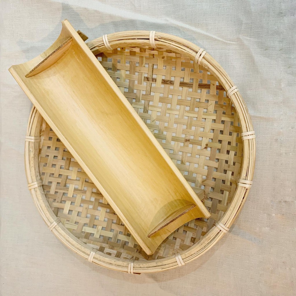 Khay tre đựng thức ăn, đồ trang trí - ảnh thật - nhiều size