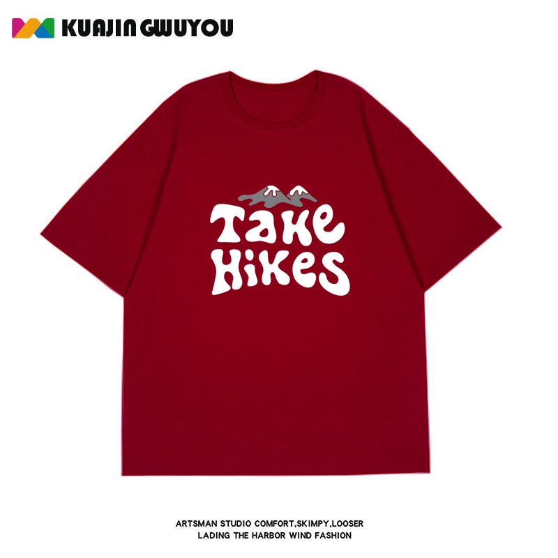 Áo Thun Tay Ngắn Cổ Tròn Dáng Rộng Thời Trang Mùa Hè Phong Cách Âu Mỹ Size M-8XL