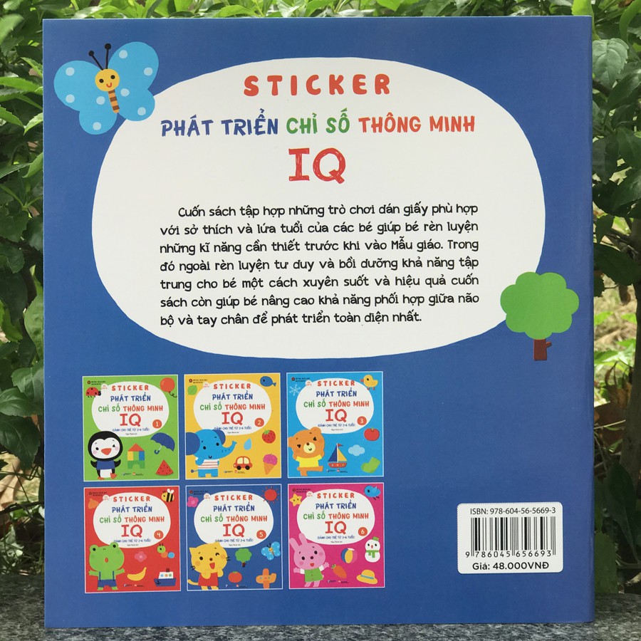 Sách - Sticker Phát triển chỉ số thông minh IQ dành cho trẻ 2-6 tuổi - Tập 5