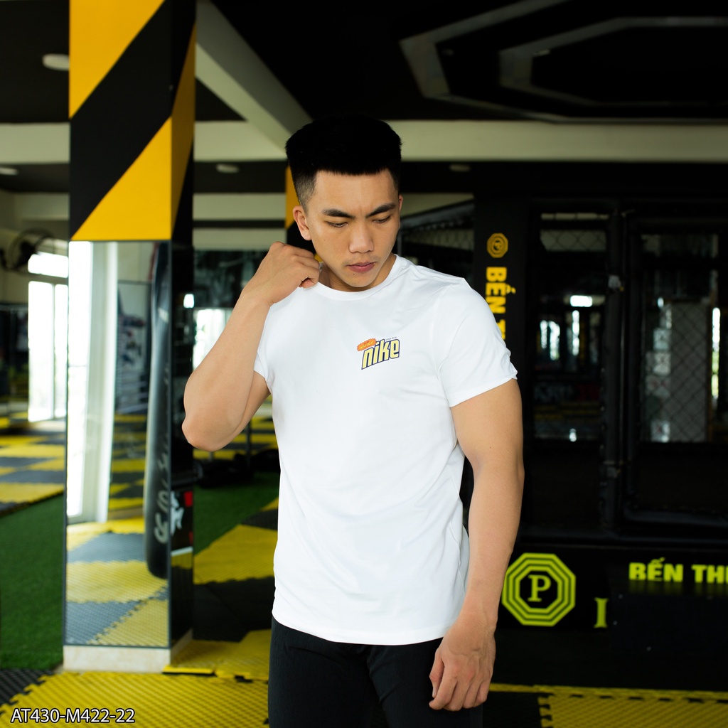 Áo thun tay ngắn 100% cotton Ni.ke AT430 - thời trang nam vnxk