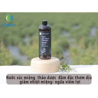 (Cam kết 100% Tự nhiên)- Nước súc miệng thảo dược đậm đặc -an toàn - ngừa viêm lợi- giảm nhiệt miệng- HSD 6 tháng.