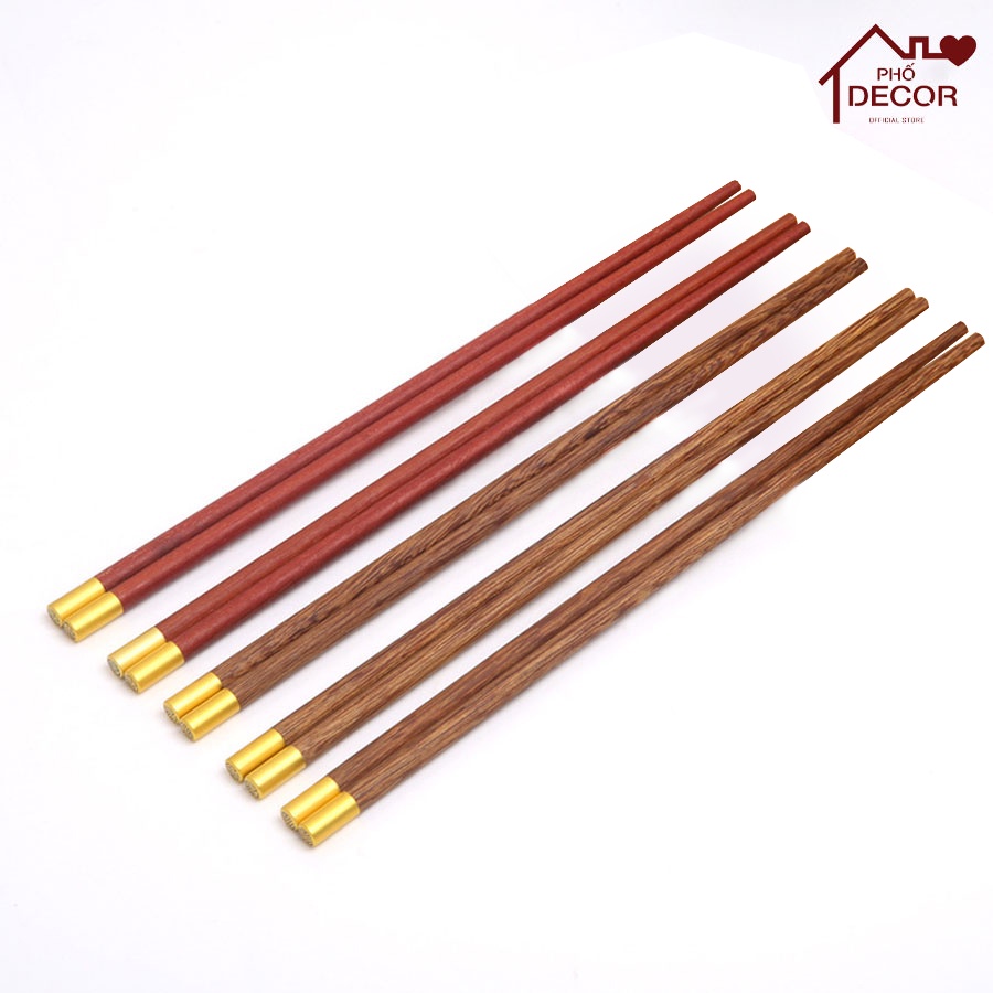 Đũa Gỗ Phố Decor Đàn Hương Đỏ Cao Cấp, Phong Cách Nhật Bản