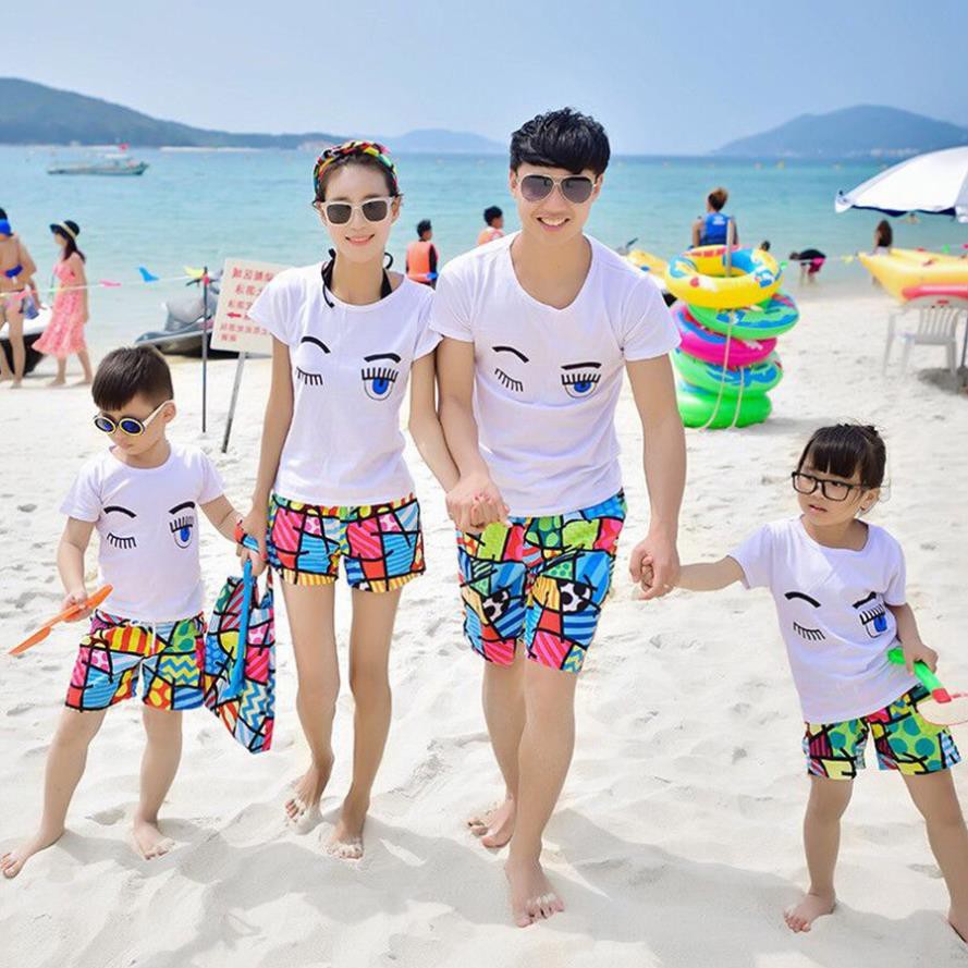 9 Mẫu Quần Đùi Đi Biển Cho Cả Gia Đình Nhiều Size .