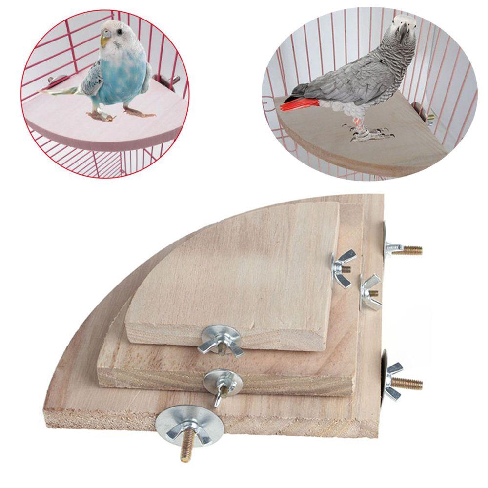 Giá Đỡ Đứng Bằng Gỗ 3 Kích Cỡ Cho Lồng Chim Vẹt / Chuột Hamster