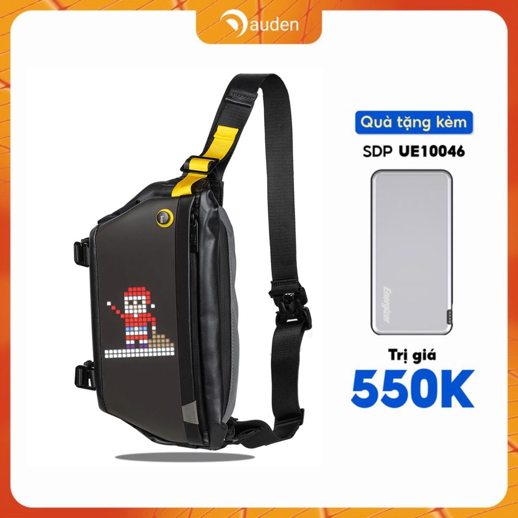 Túi đeo chéo thông minh Divoom Pixoo Slingbag hiển thị màn hình Led, tích hợp app