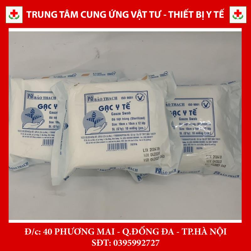 Gạc y tế tiệt trùng Bảo Thạch size 10x10cm