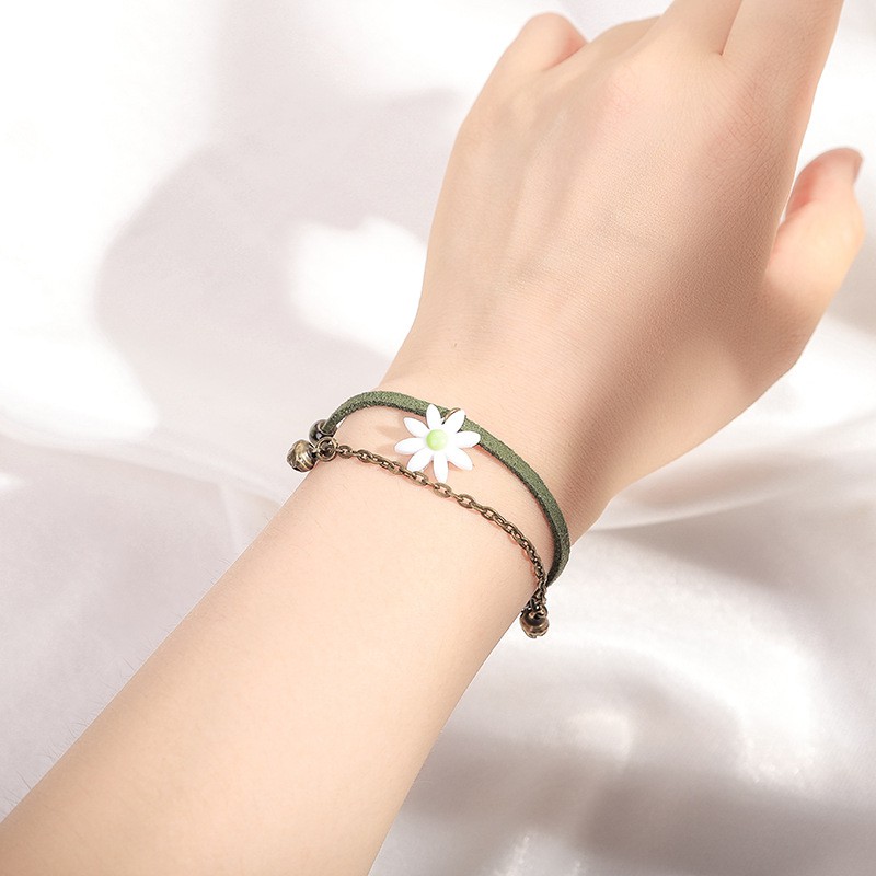 Vòng tay hoa cúc 2 sợi tinh tế giá sỉ PK16 Miucho | BigBuy360 - bigbuy360.vn