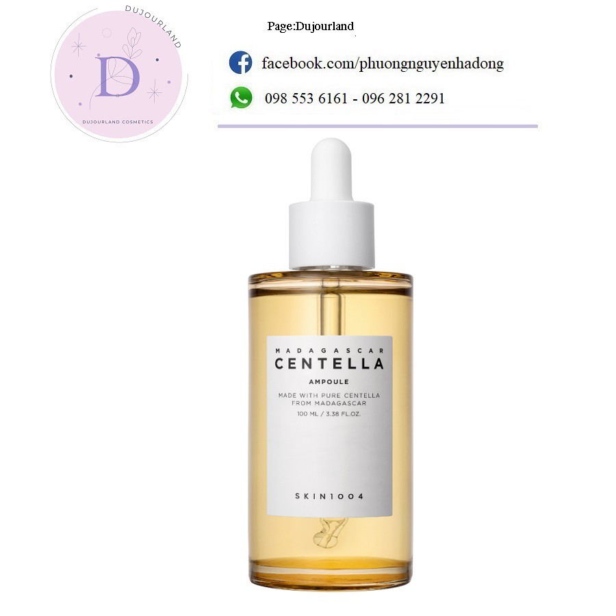 Serum Centella Rau Má Giảm Mụn, Phục Hồi Da Skin1004 Madagascar Centella Asiatica 100 Ampoule 55ml 100ml