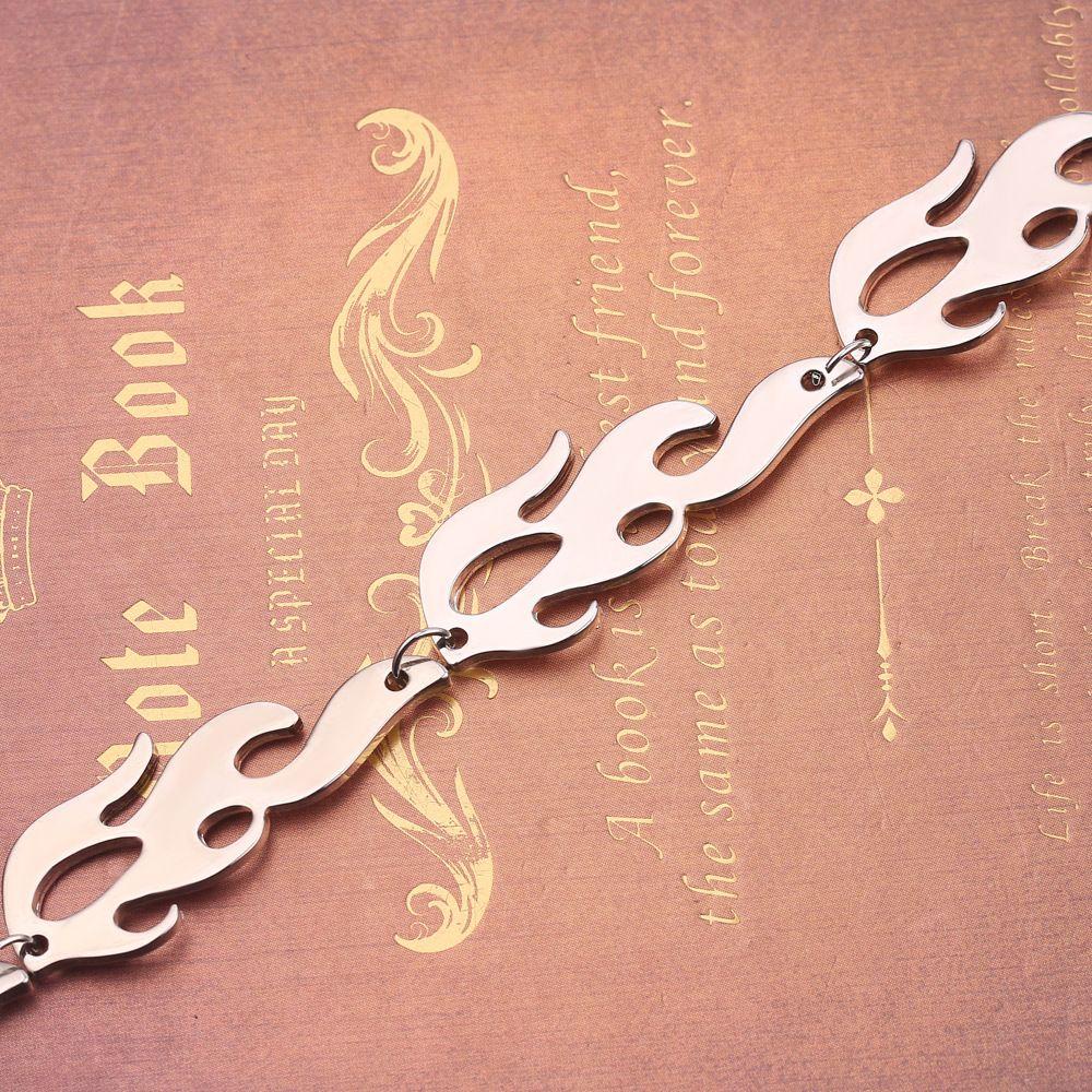 Vòng cổ Hình Ngọn Lửa Phong Cách Punk Hip Hop Đường Phố