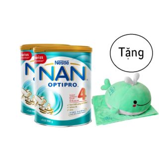 Combo 2 lon sữa Nan Optipro 4 900g tặng kèm quà ngẫu nhiên