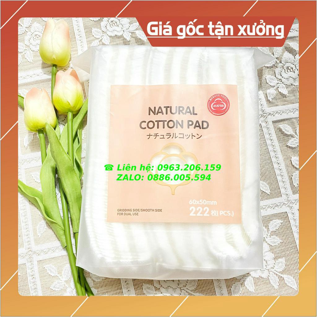 1 Bịch 222 miếng 3 lớp bông tẩy trang NATURAL COTTON PADS