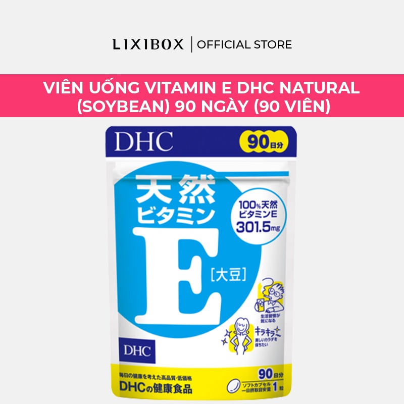 Viên Uống Vitamin E DHC Natural Vitamin E (Soybean) 90 ngày (90 viên)