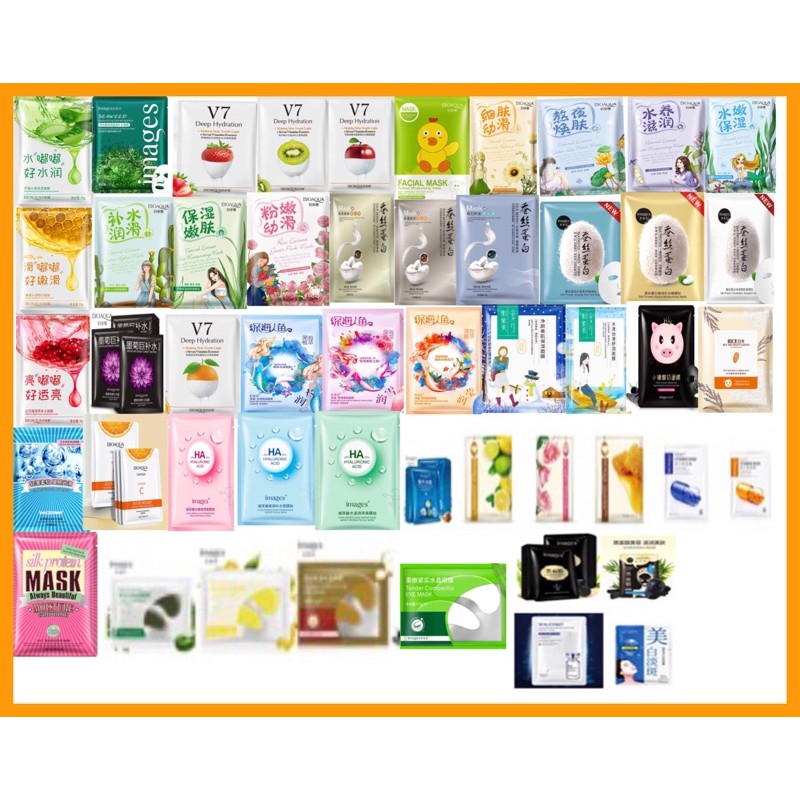 Combo 50 Miếng Mask Dưỡng Da Nội Địa