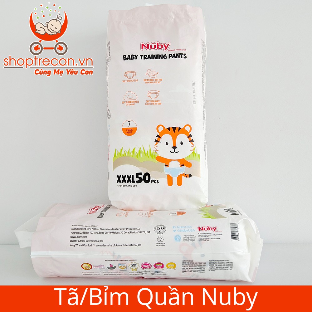 [Tả Nuby Hàng Mỹ] Combo 100 miếng tã / bỉm quần Nubi cao cấp M 100/ L 100/ XL 100/ XXL 100