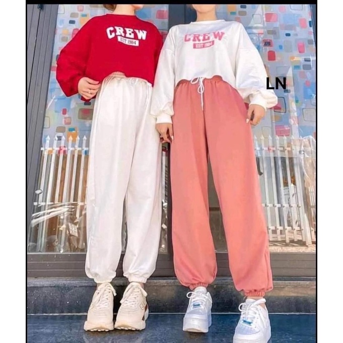 Bộ dài croptop CREW LN11