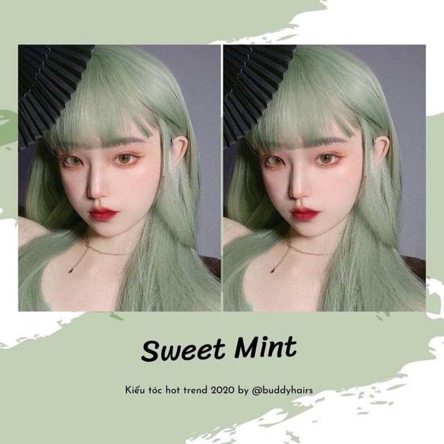 &lt;FREE SHIP&gt; Thuốc nhuộm tóc SWEET MINT +tặng OXI, găng tay :)