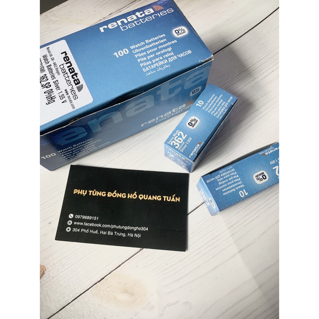 pin Viên Renata SR721SW AG11 G11 LR721 362 SR721 162 Thuỵ Sĩ