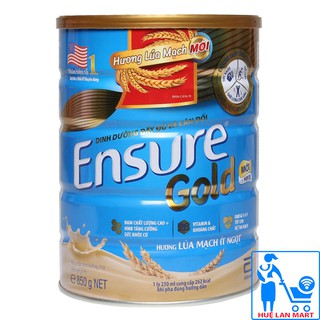 [CHÍNH HÃNG] Sữa Bột Abbott Ensure Gold HMB Hương Lúa Mạch Ít Ngọt Hộp 850g (Dinh dưỡng đầy đủ và cân đối)