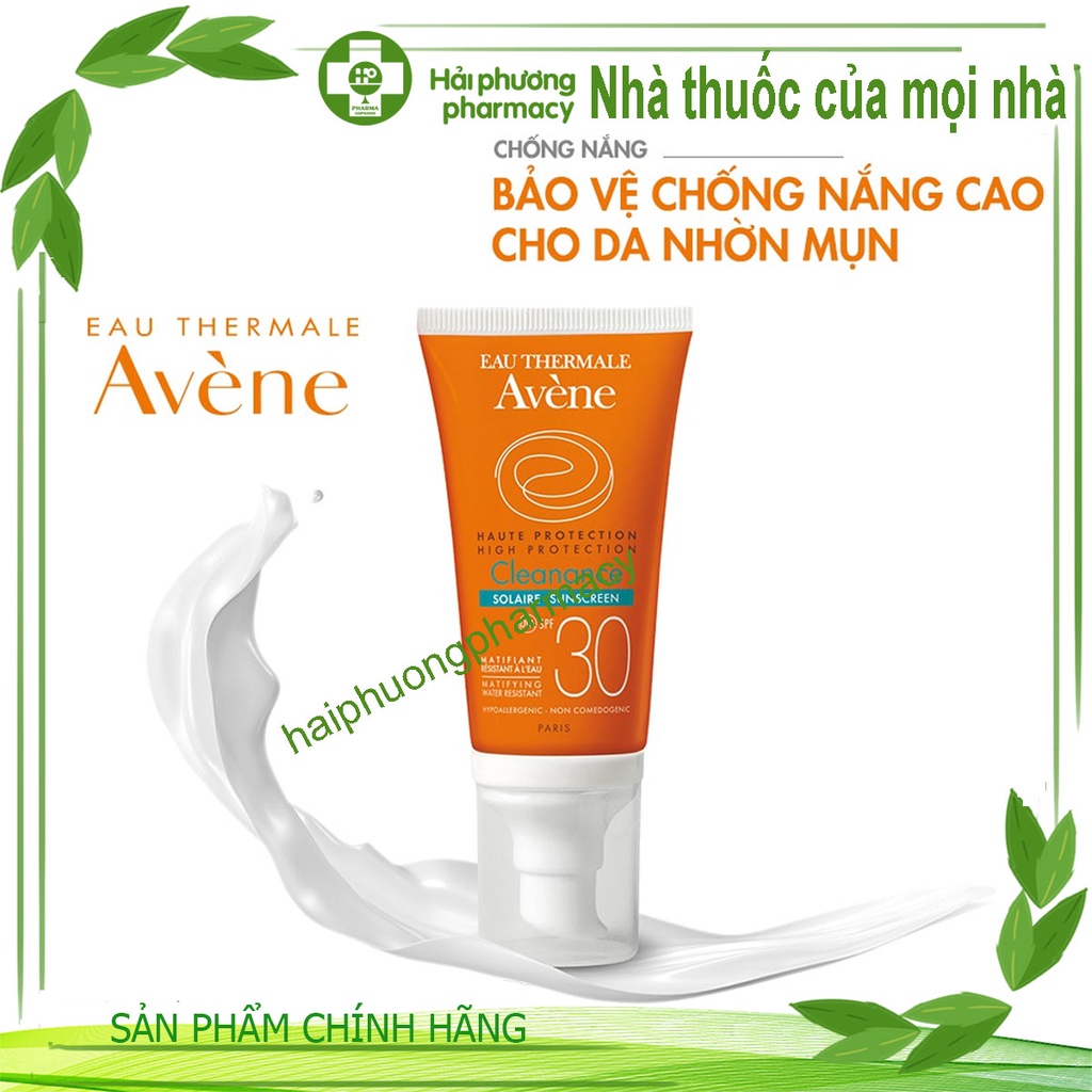 Kem chống nắng Avene High Protection Cleanance Sunscreen SPF30 50ml dành cho da mụn