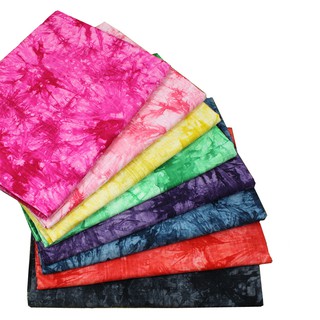 Chất liệu vải cotton vải lanh in mỏng Màu trơn buộc dây slubbed vải DIY Quần áo rèm chắp vá kain 50x140cm